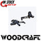 WOODCRAFT RACING FOOTPEG REARSET STD SHIFT BLACK KAWASAKI 2017-2022 Z125 PRO